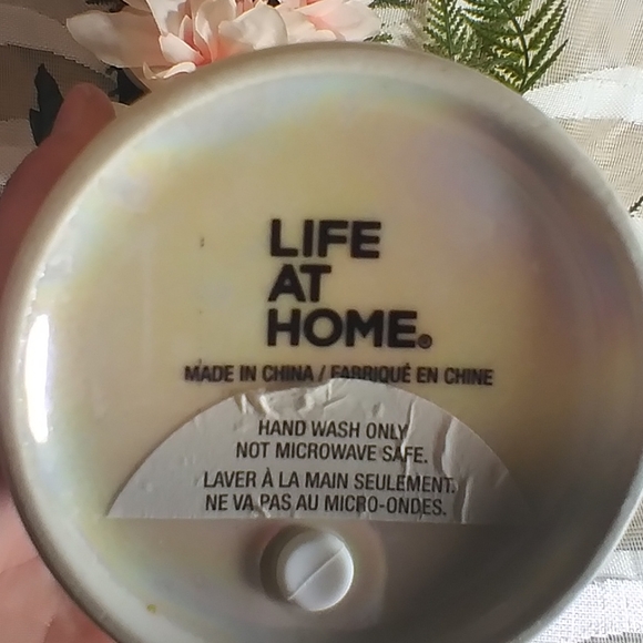 Very Beautiful All Ceramic Mother of Pearl-Like Travel Cozy/ Mug - Picture 5 of 7